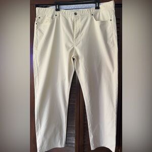 Peter Millar Slacks Color Light Yellow Size 42 Mens Length 28